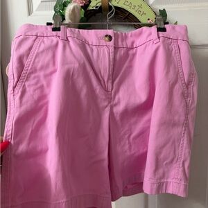 J. Crew Pink Chino Bermuda Shorts